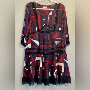 Ba-sh geometric dress